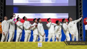 Tim bulu tangkis putra Indonesia meraih medali emas SEA Games 2025