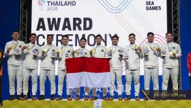 Tim bulu tangkis putra Indonesia meraih medali emas SEA Games 2025