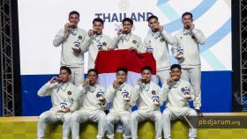 Tim bulu tangkis putra Indonesia meraih medali emas SEA Games 2025