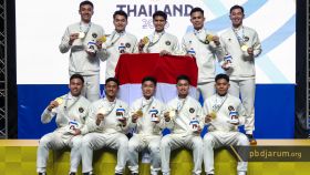 Tim bulu tangkis putra Indonesia meraih medali emas SEA Games 2025