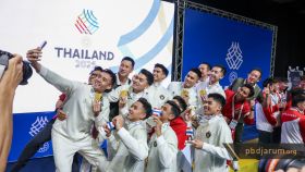 Tim bulu tangkis putra Indonesia meraih medali emas SEA Games 2025