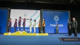 Podium juara ganda campuran SEA Games 2025