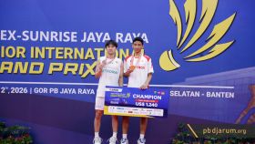 Podium juara tunggal putra U19