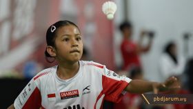 Aksi peseta Audisi Umum PB Djarum 2026 di Makassar