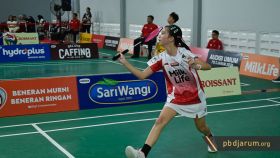 Aksi peserta Audisi Umum PB Djarum 2026