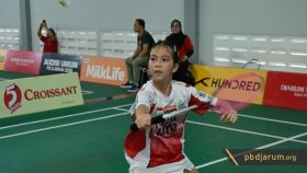 Aksi peserta Audisi Umum PB Djarum 2026