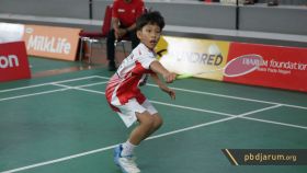 Aksi Peseerta Audisi Umum PB Djarum 2026
