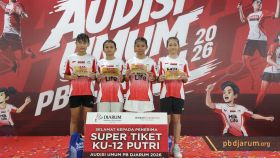 Penerima Super Tiket Audisi Umum PB Djarum 2026 KU12 Putri - Makassar