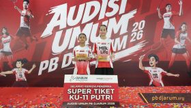 Penerima Super Tiket Audisi Umum PB Djarum 2026 KU11 Putri - Makssar