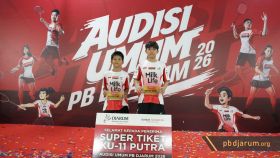 Penerima Super Tiket Audisi Umum PB Djarum 2026 KU11 Putra - Makassar