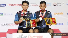 Podium juara ganda putra