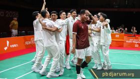 Beregu putra raih medali emas