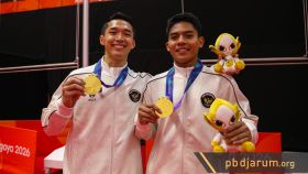 Jonatan Christie dan Moh Zaki Ubaidillah