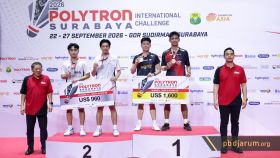 Podium juara ganda putra