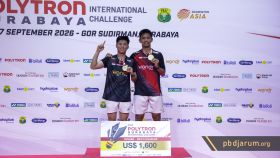 Podium juara ganda putra